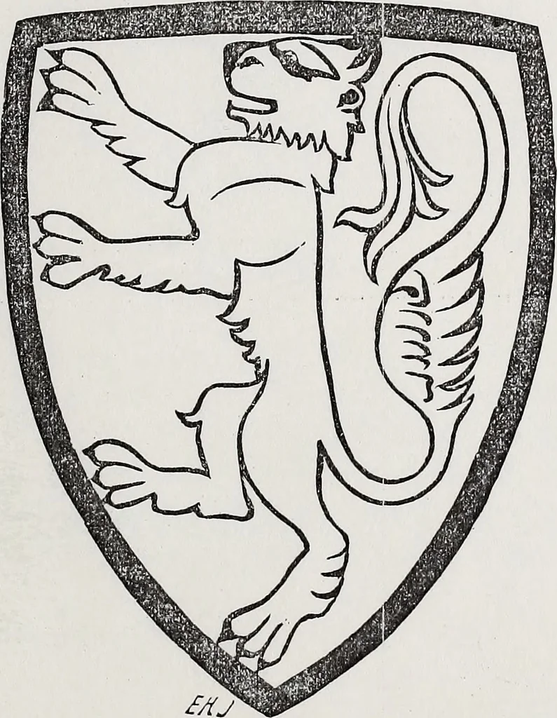An illustration from Archives héraldiques suisses. Schweizer archiv für heraldik, 1890, leaf 10
