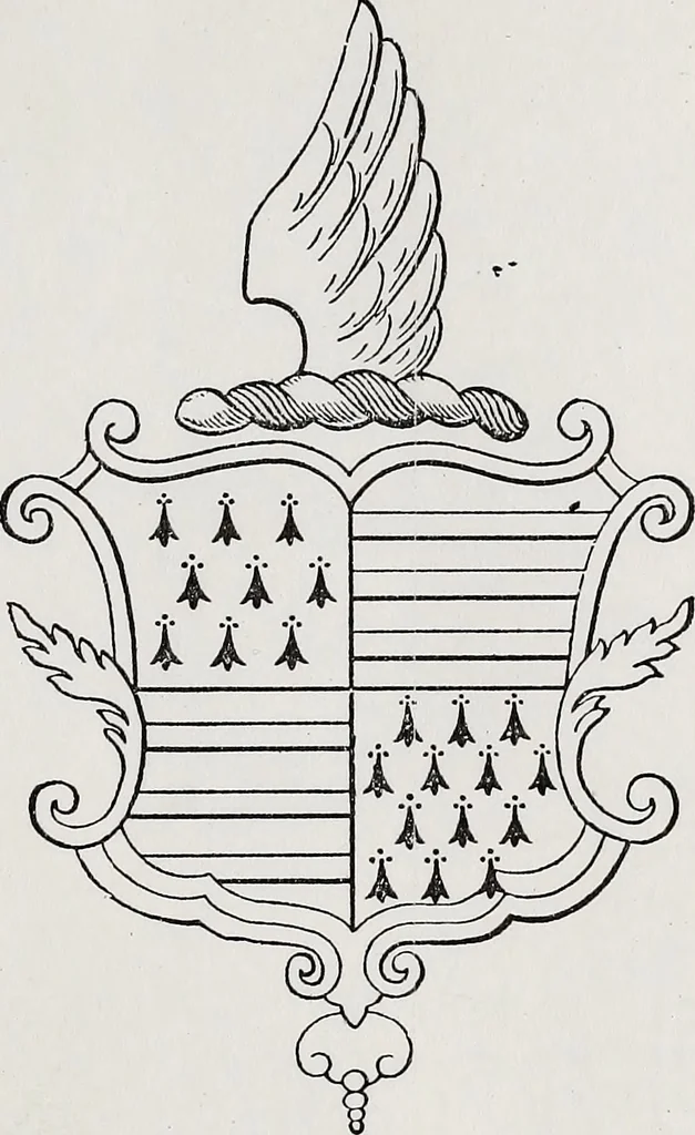 An illustration from Archives héraldiques suisses. Schweizer archiv für heraldik, 1890, leaf 116