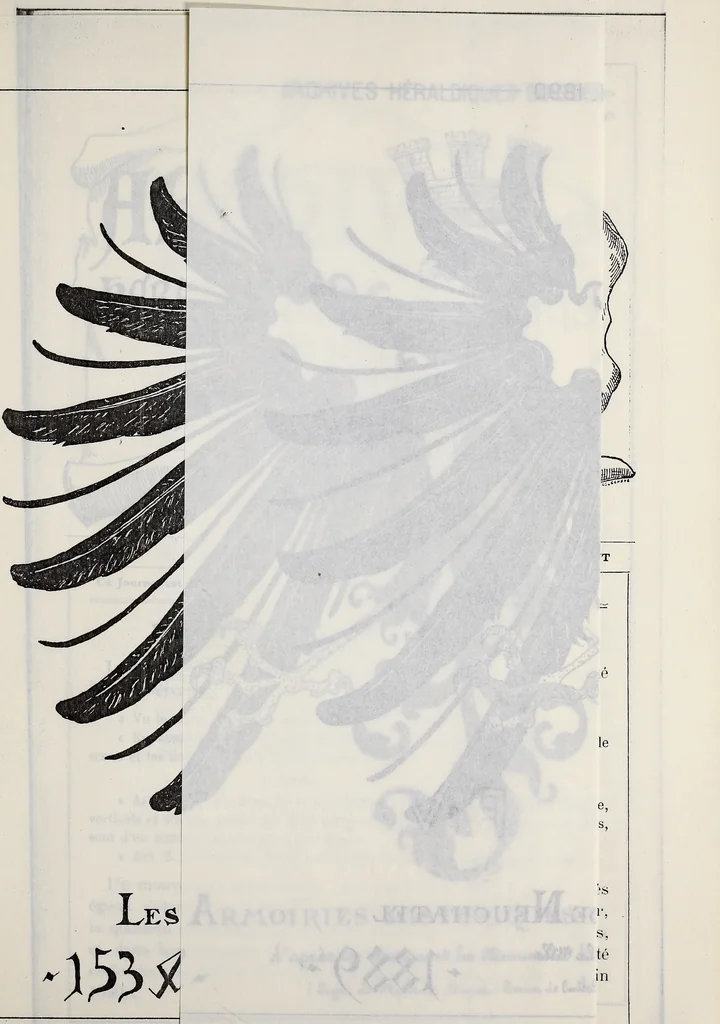 An illustration from Archives héraldiques suisses. Schweizer archiv für heraldik, 1890, leaf 150