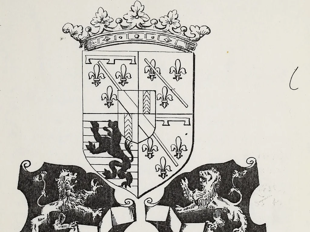An illustration from Archives héraldiques suisses. Schweizer archiv für heraldik, 1890, leaf 16