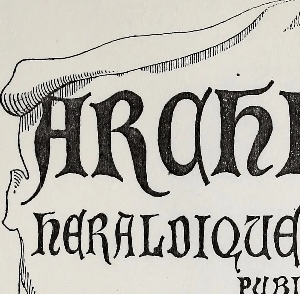 An illustration from Archives héraldiques suisses. Schweizer archiv für heraldik, 1890, leaf 172