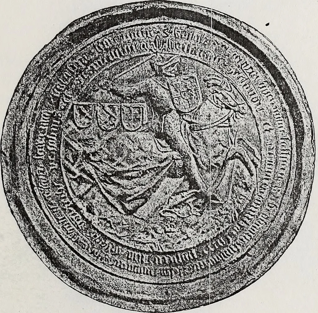 An illustration from Archives héraldiques suisses. Schweizer archiv für heraldik, 1890, leaf 180