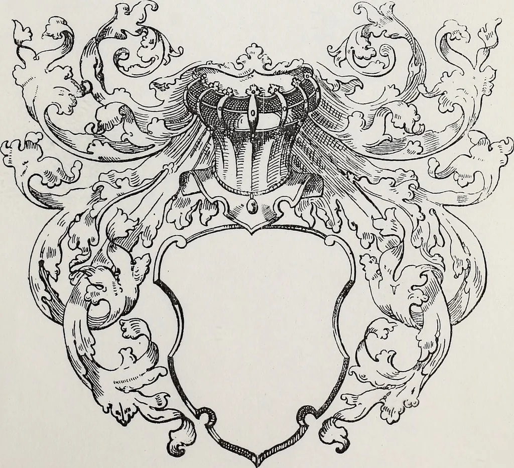 An illustration from Archives héraldiques suisses. Schweizer archiv für heraldik, 1890, leaf 194