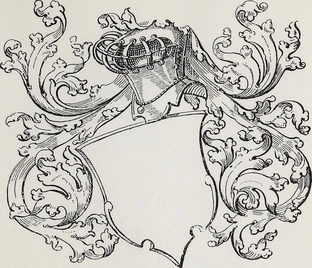 An illustration from Archives héraldiques suisses. Schweizer archiv für heraldik, 1890, leaf 196