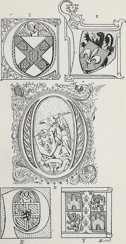 An illustration from Archives héraldiques suisses. Schweizer archiv für heraldik, 1890, leaf 198