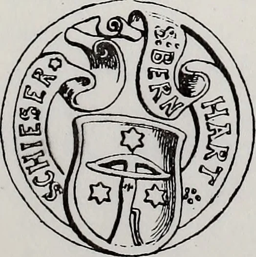 An illustration from Archives héraldiques suisses. Schweizer archiv für heraldik, 1890, leaf 212