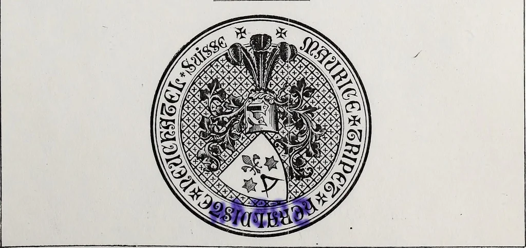 An illustration from Archives héraldiques suisses. Schweizer archiv für heraldik, 1890, leaf 240