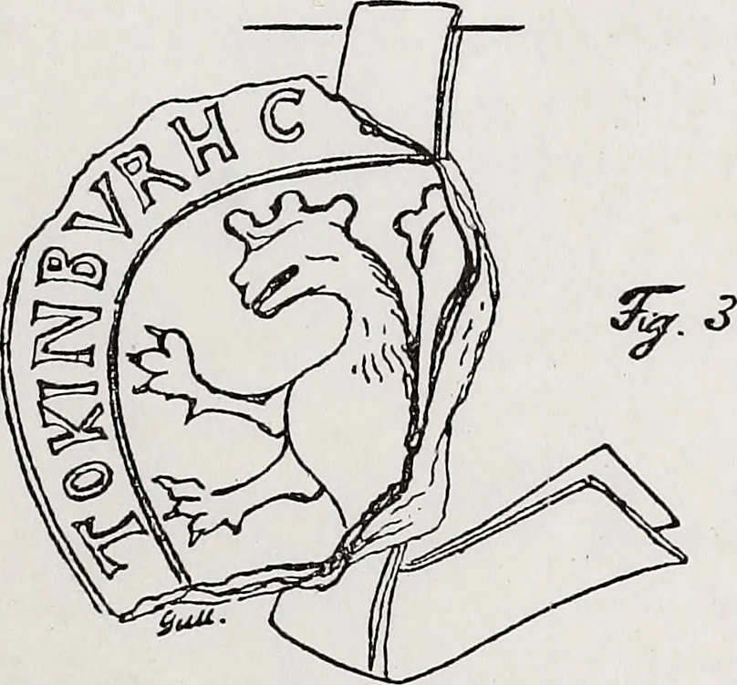 An illustration from Archives héraldiques suisses. Schweizer archiv für heraldik, 1890, leaf 62