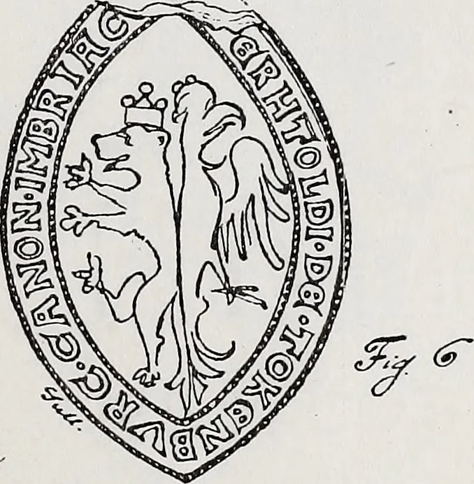 An illustration from Archives héraldiques suisses. Schweizer archiv für heraldik, 1890, leaf 66