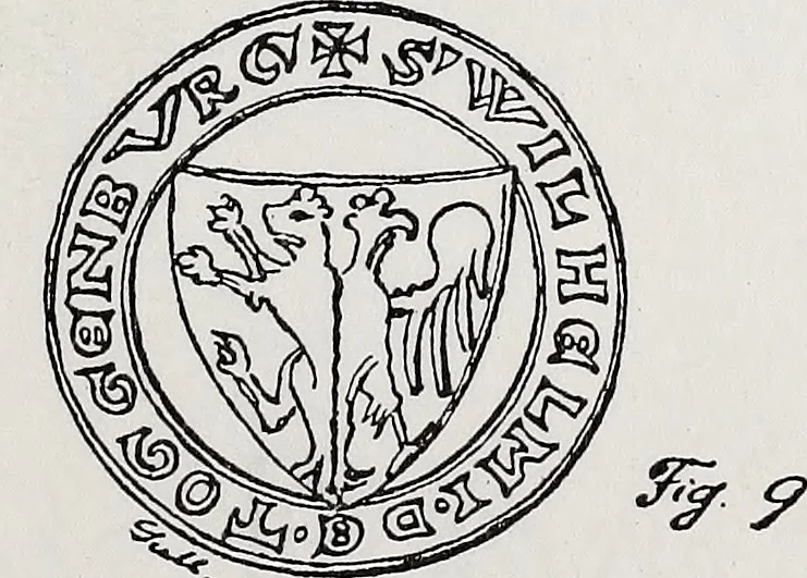 An illustration from Archives héraldiques suisses. Schweizer archiv für heraldik, 1890, leaf 70