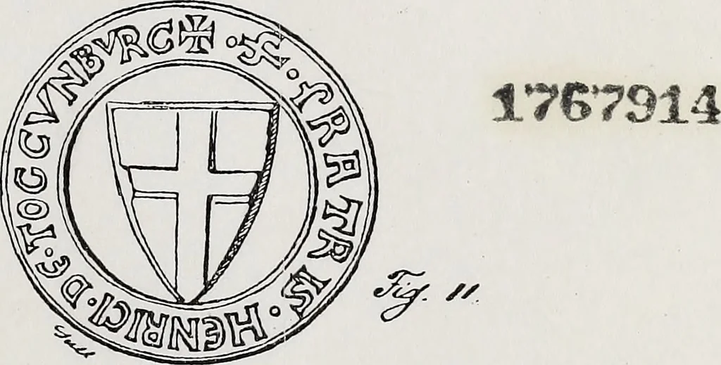 An illustration from Archives héraldiques suisses. Schweizer archiv für heraldik, 1890, leaf 72