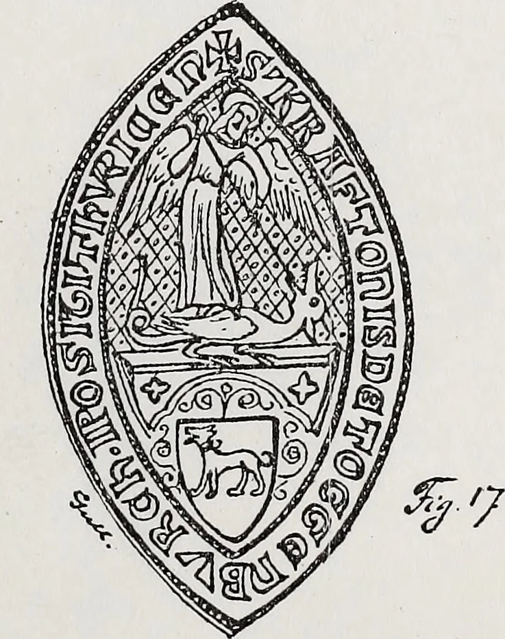 An illustration from Archives héraldiques suisses. Schweizer archiv für heraldik, 1890, leaf 78