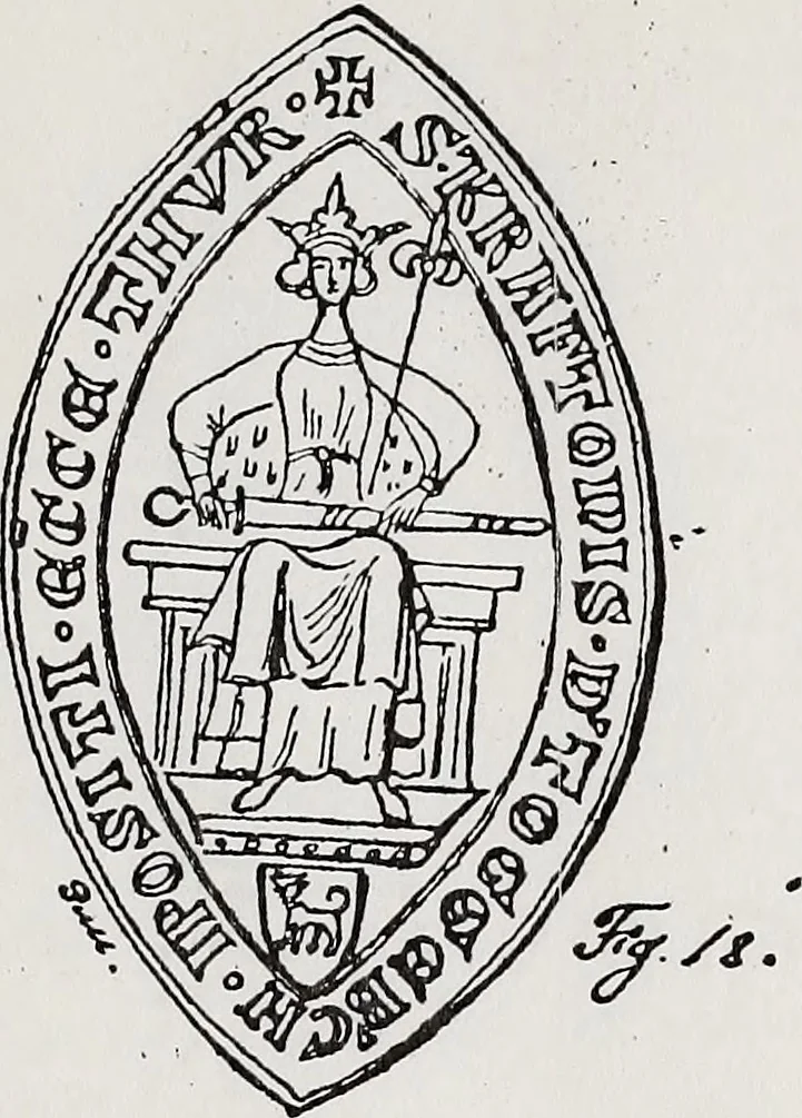 An illustration from Archives héraldiques suisses. Schweizer archiv für heraldik, 1890, leaf 80