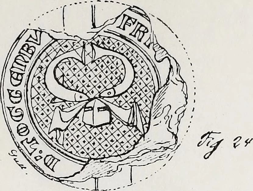 An illustration from Archives héraldiques suisses. Schweizer archiv für heraldik, 1890, leaf 88