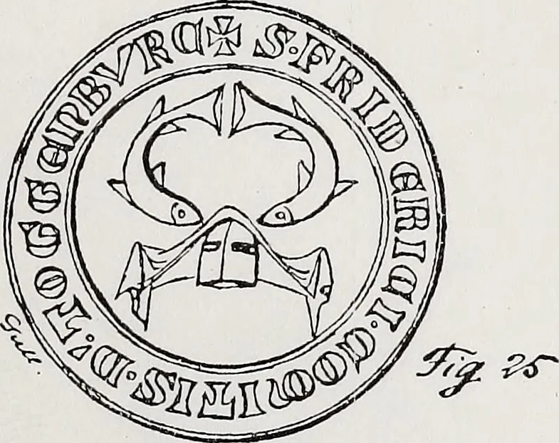 An illustration from Archives héraldiques suisses. Schweizer archiv für heraldik, 1890, leaf 88