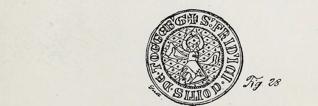 An illustration from Archives héraldiques suisses. Schweizer archiv für heraldik, 1890, leaf 90