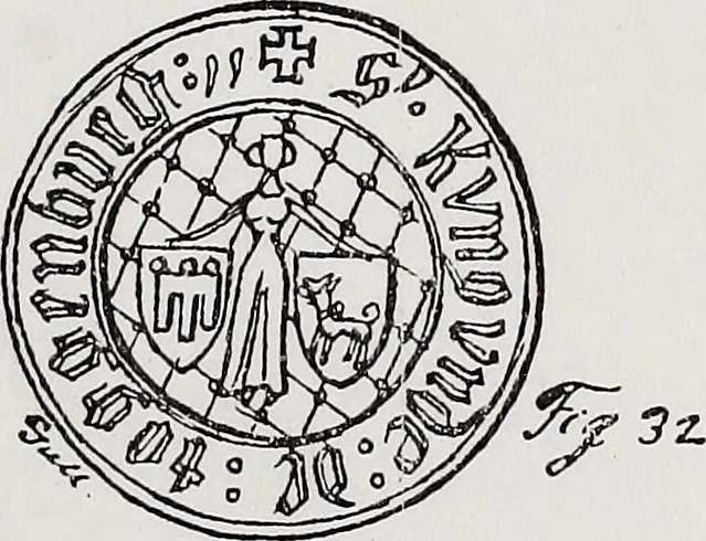 An illustration from Archives héraldiques suisses. Schweizer archiv für heraldik, 1890, leaf 94
