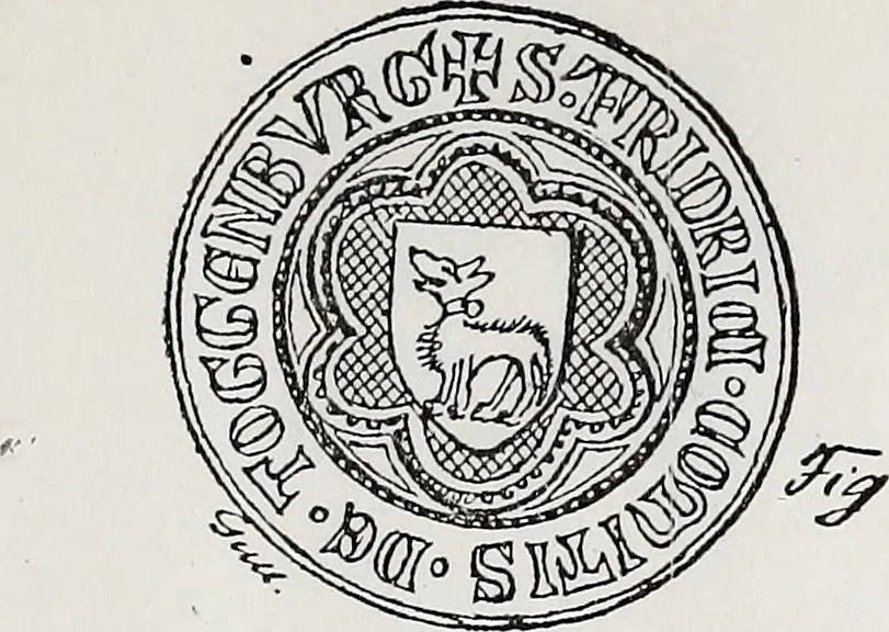 An illustration from Archives héraldiques suisses. Schweizer archiv für heraldik, 1890, leaf 98