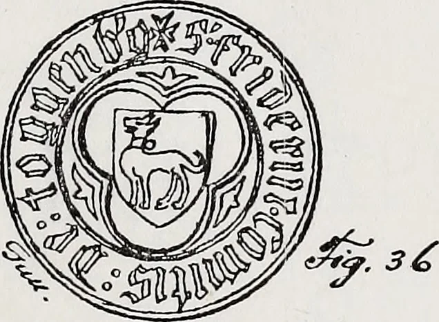 An illustration from Archives héraldiques suisses. Schweizer archiv für heraldik, 1890, leaf 98