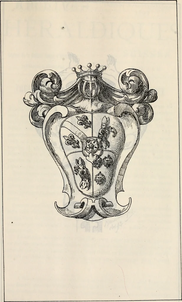 An illustration from Archives héraldiques suisses. Schweizer archiv für heraldik, 1887, leaf 154
