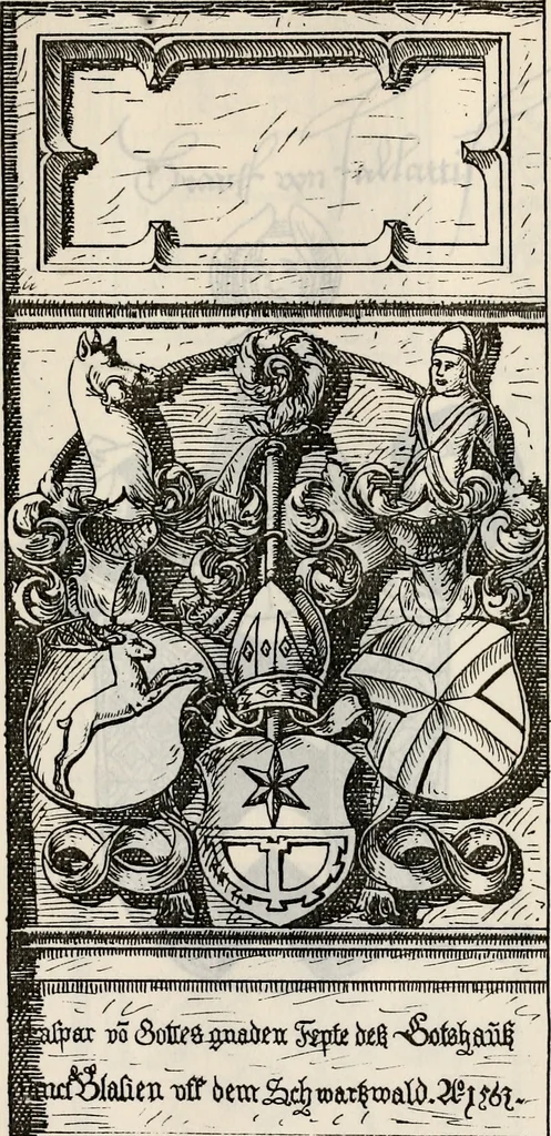 An illustration from Archives héraldiques suisses. Schweizer archiv für heraldik, 1887, leaf 174
