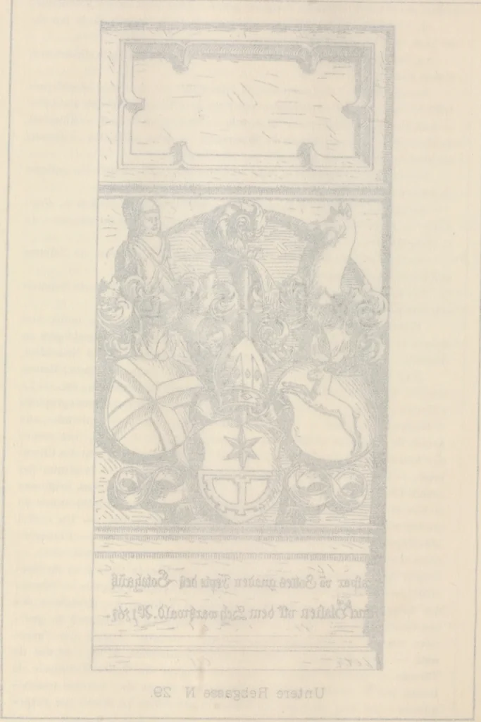 An illustration from Archives héraldiques suisses. Schweizer archiv für heraldik, 1887, leaf 175