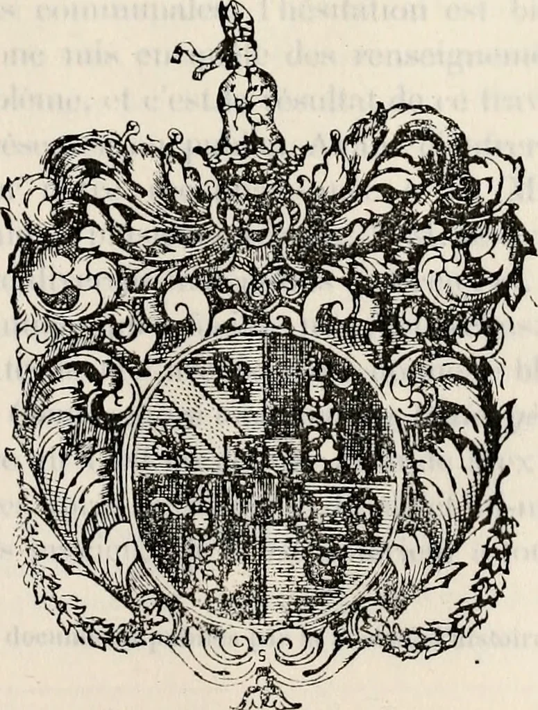 An illustration from Archives héraldiques suisses. Schweizer archiv für heraldik, 1887, leaf 188