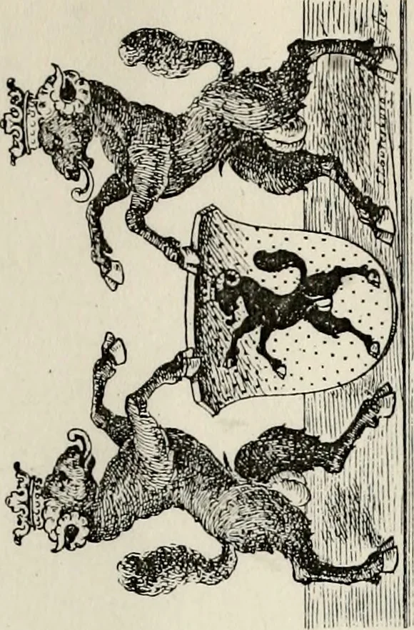 An illustration from Archives héraldiques suisses. Schweizer archiv für heraldik, 1887, leaf 210