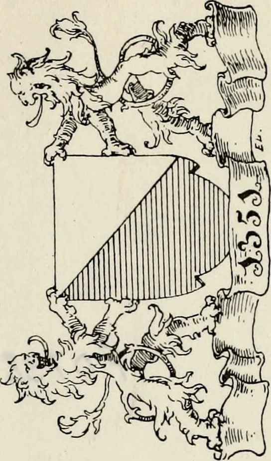 An illustration from Archives héraldiques suisses. Schweizer archiv für heraldik, 1887, leaf 210