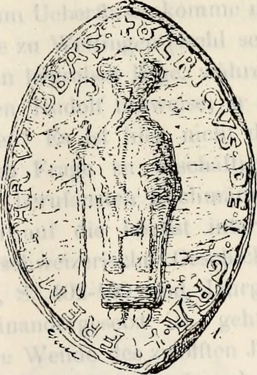 An illustration from Archives héraldiques suisses. Schweizer archiv für heraldik, 1887, leaf 34