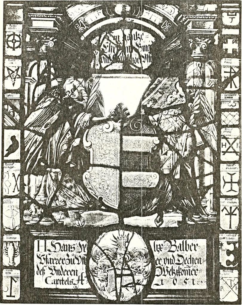 An illustration from Archives héraldiques suisses. Schweizer archiv für heraldik, 1887, leaf 248