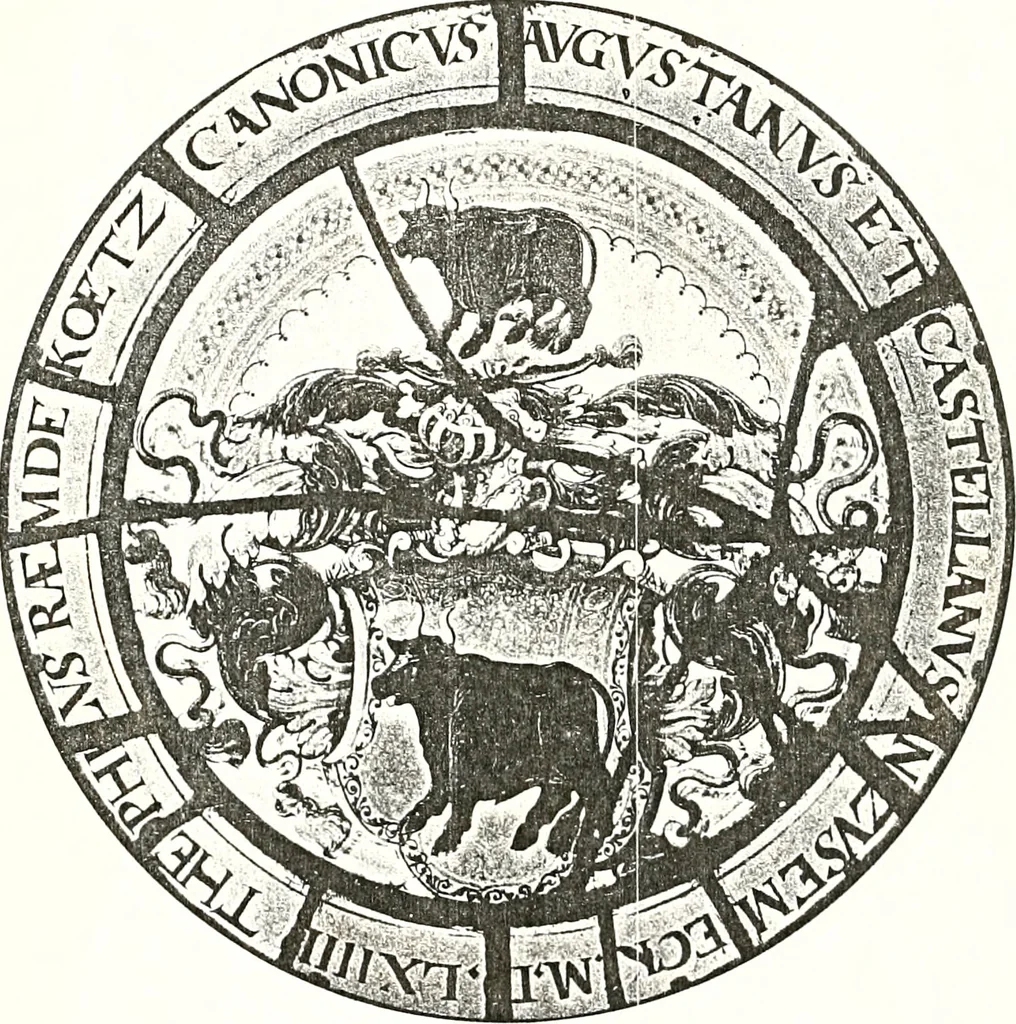An illustration from Archives héraldiques suisses. Schweizer archiv für heraldik, 1887, leaf 292