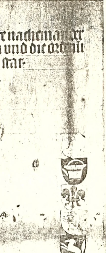 An illustration from Archives héraldiques suisses. Schweizer archiv für heraldik, 1887, leaf 298