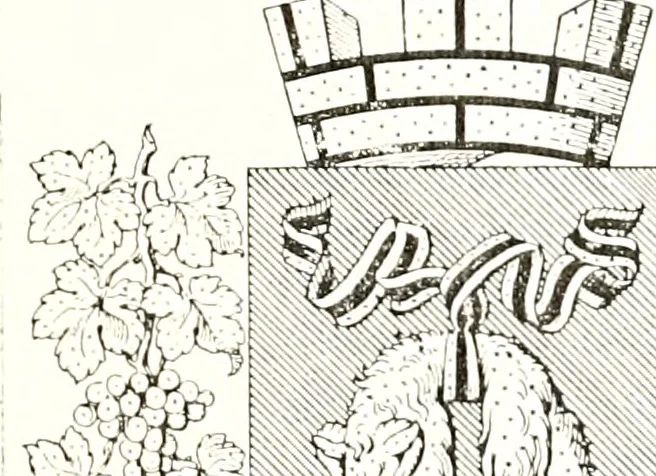 An illustration from Archives héraldiques suisses. Schweizer archiv für heraldik, 1887, leaf 314