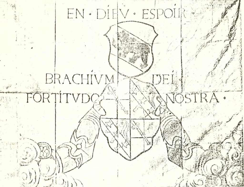An illustration from Archives héraldiques suisses. Schweizer archiv für heraldik, 1887, leaf 318