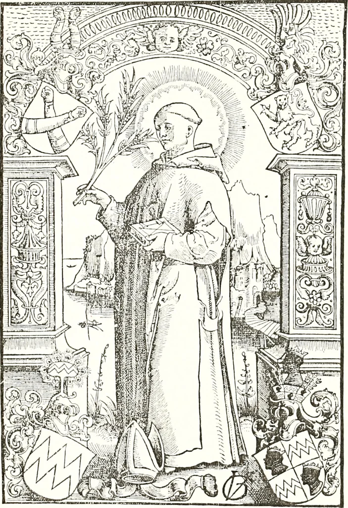 An illustration from Archives héraldiques suisses. Schweizer archiv für heraldik, 1887, leaf 372