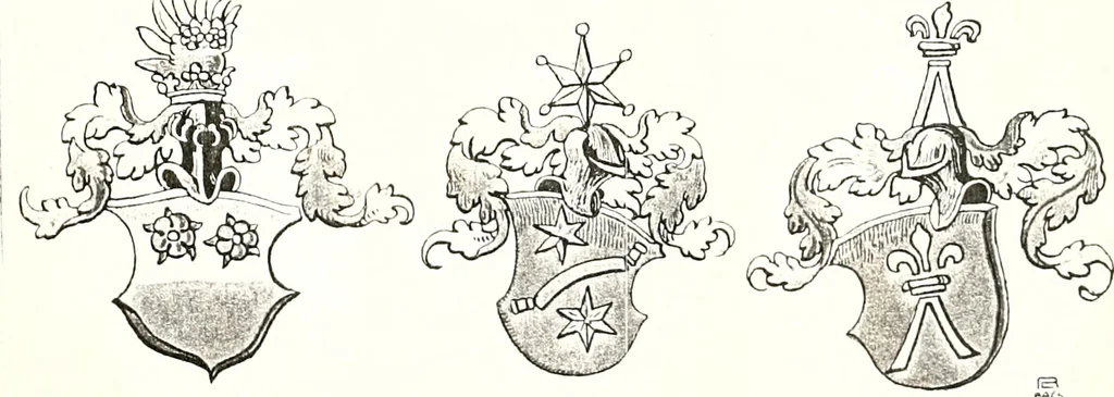 An illustration from Archives héraldiques suisses. Schweizer archiv für heraldik, 1887, leaf 444