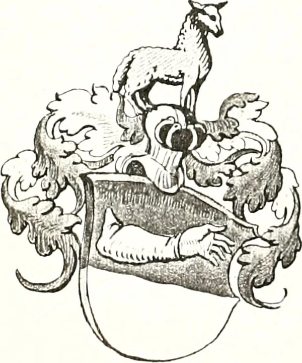 An illustration from Archives héraldiques suisses. Schweizer archiv für heraldik, 1887, leaf 452