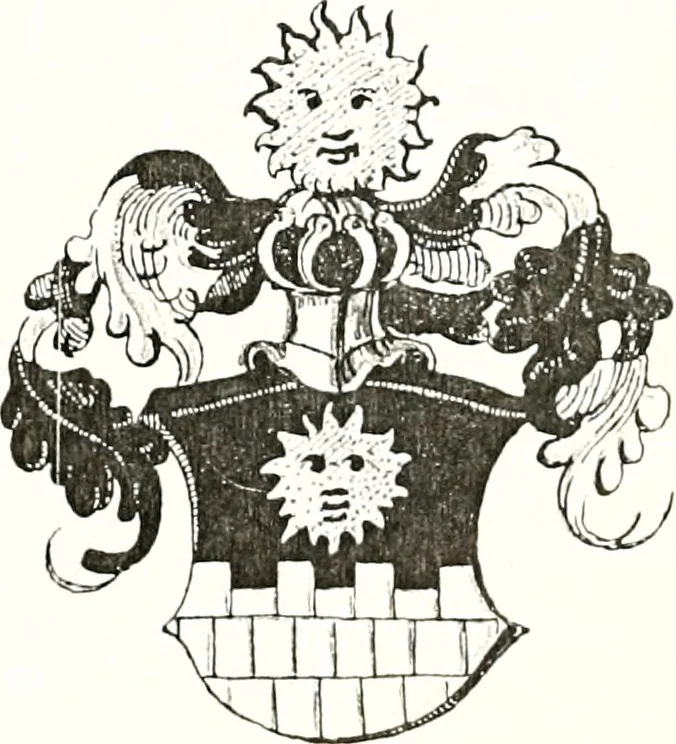 An illustration from Archives héraldiques suisses. Schweizer archiv für heraldik, 1887, leaf 452