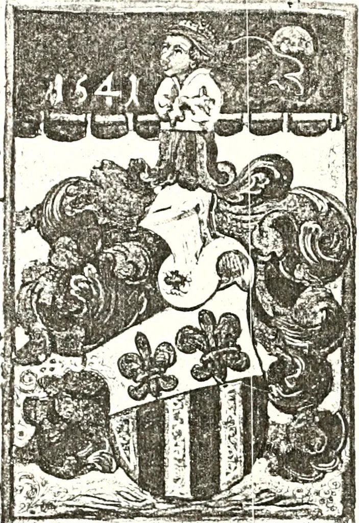 An illustration from Archives héraldiques suisses. Schweizer archiv für heraldik, 1887, leaf 462