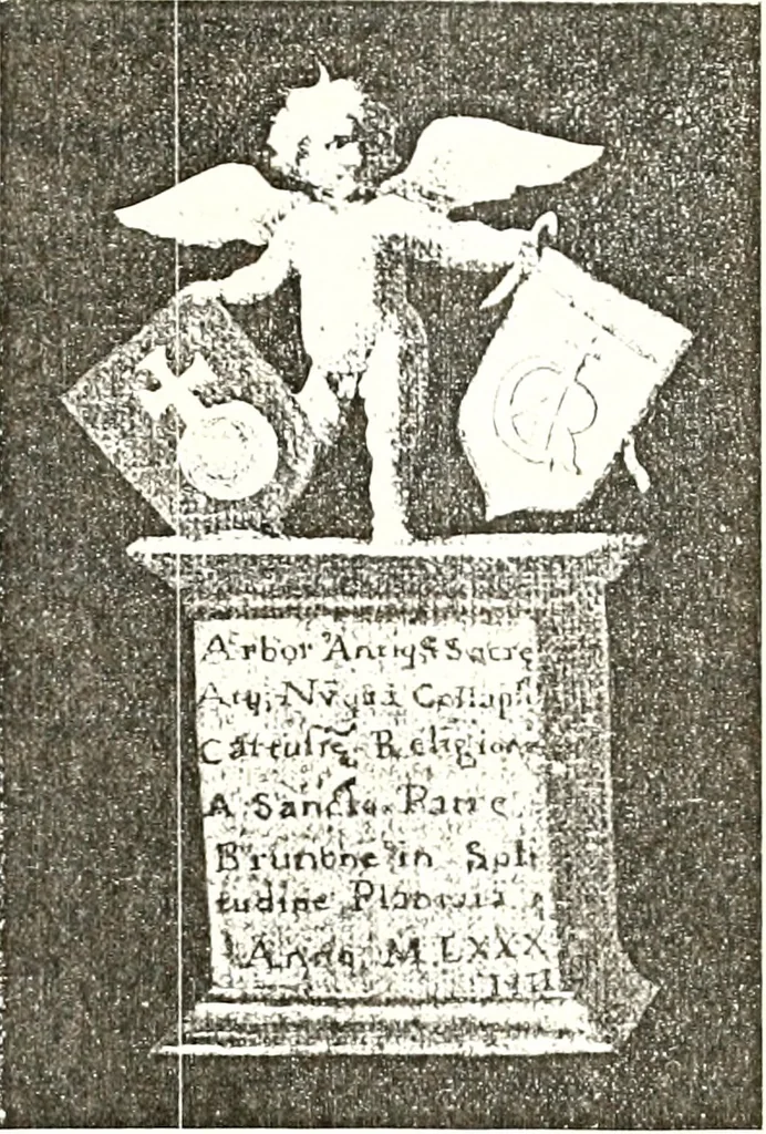 An illustration from Archives héraldiques suisses. Schweizer archiv für heraldik, 1887, leaf 528