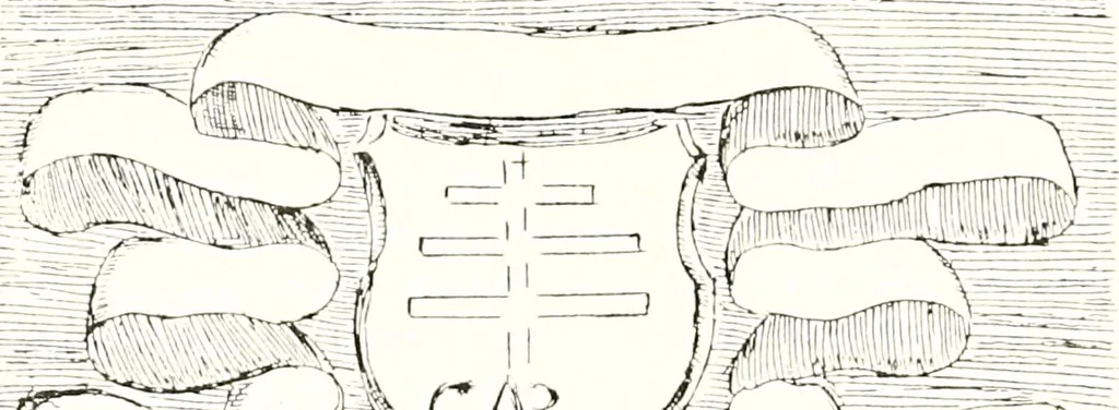 An illustration from Archives héraldiques suisses. Schweizer archiv für heraldik, 1887, leaf 530