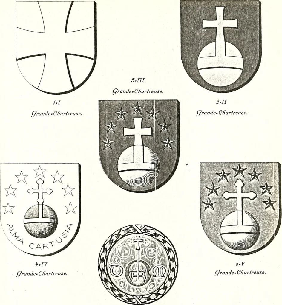 An illustration from Archives héraldiques suisses. Schweizer archiv für heraldik, 1887, leaf 616