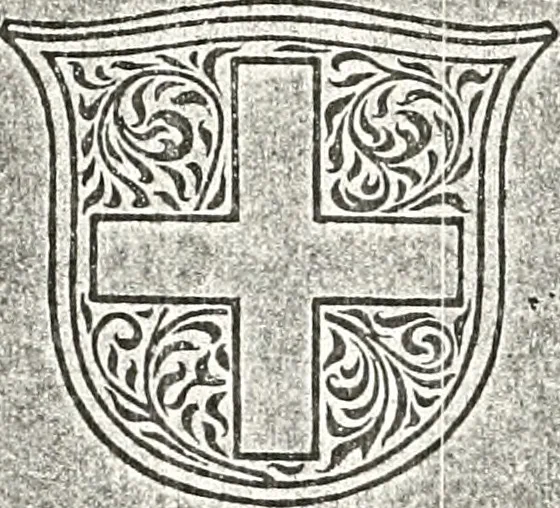 An illustration from Archives héraldiques suisses. Schweizer archiv für heraldik, 1887, leaf 8