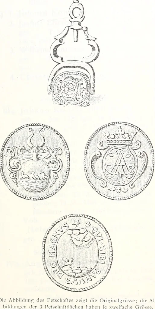An illustration from Archiv für Stamm- und Wappenkunde, 1903, leaf 122