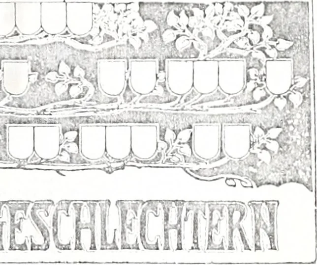 An illustration from Archiv für Stamm- und Wappenkunde, 1903, leaf 196