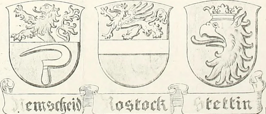 An illustration from Archiv für Stamm- und Wappenkunde, 1903, leaf 264