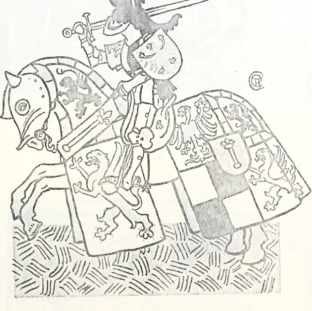 An illustration from Archiv für Stamm- und Wappenkunde, 1903, leaf 376