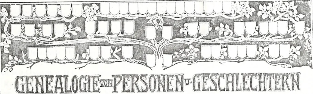 An illustration from Archiv für Stamm- und Wappenkunde, 1903, leaf 382