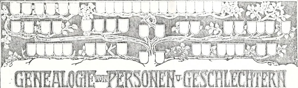 An illustration from Archiv für Stamm- und Wappenkunde, 1903, leaf 454